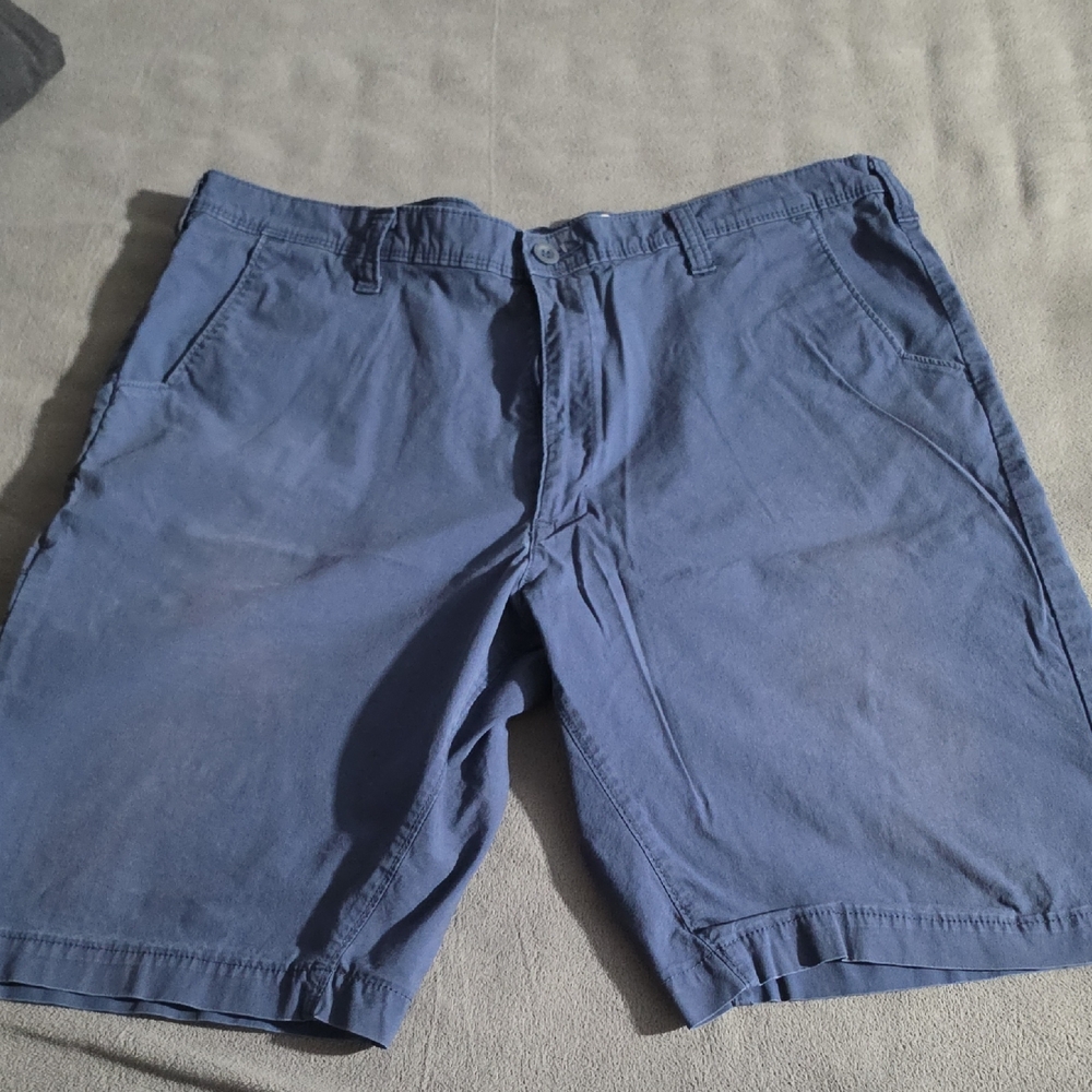 Dickies Men's Slate Blue Flat-Front Shorts